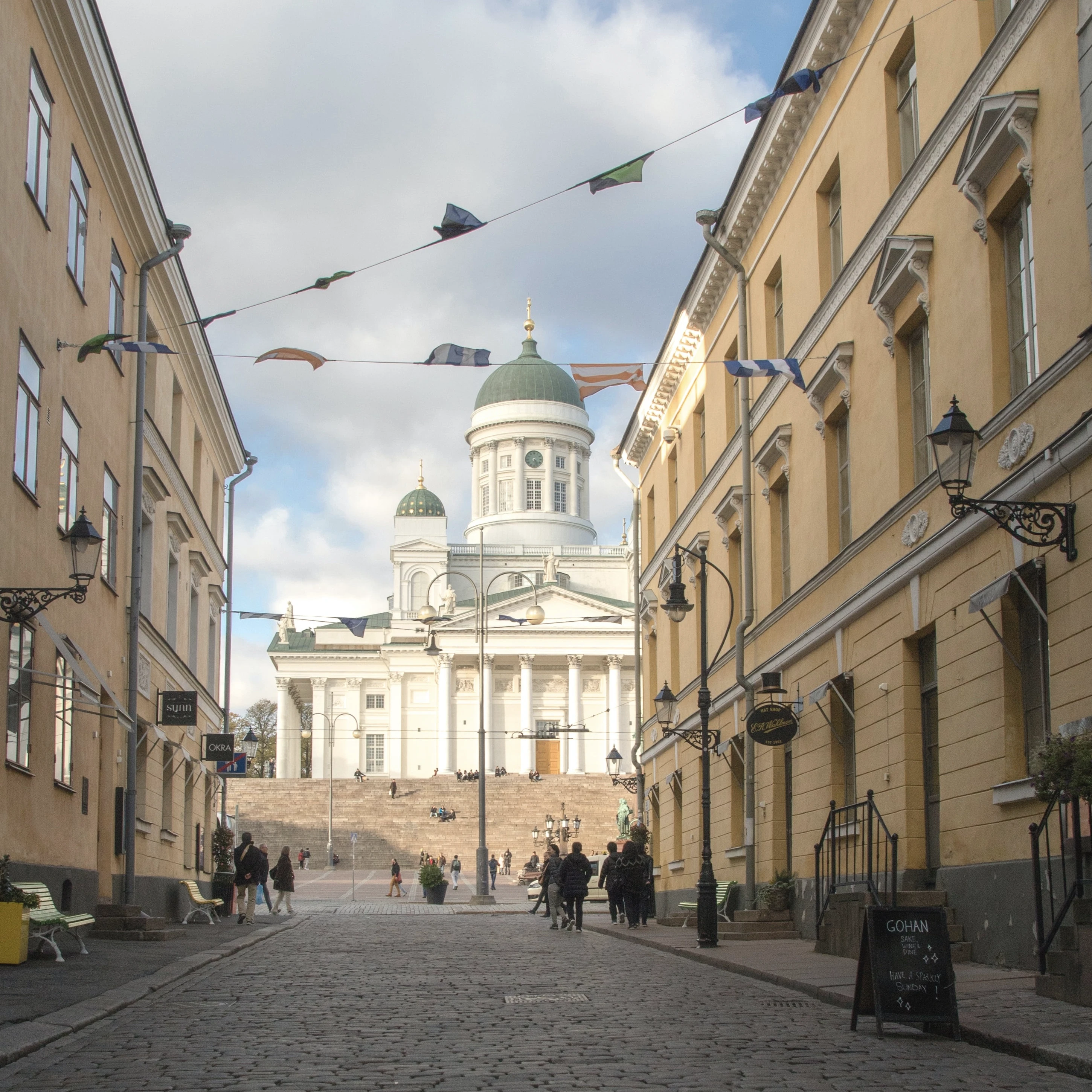 A view of cathedral in Helsinki in the summer